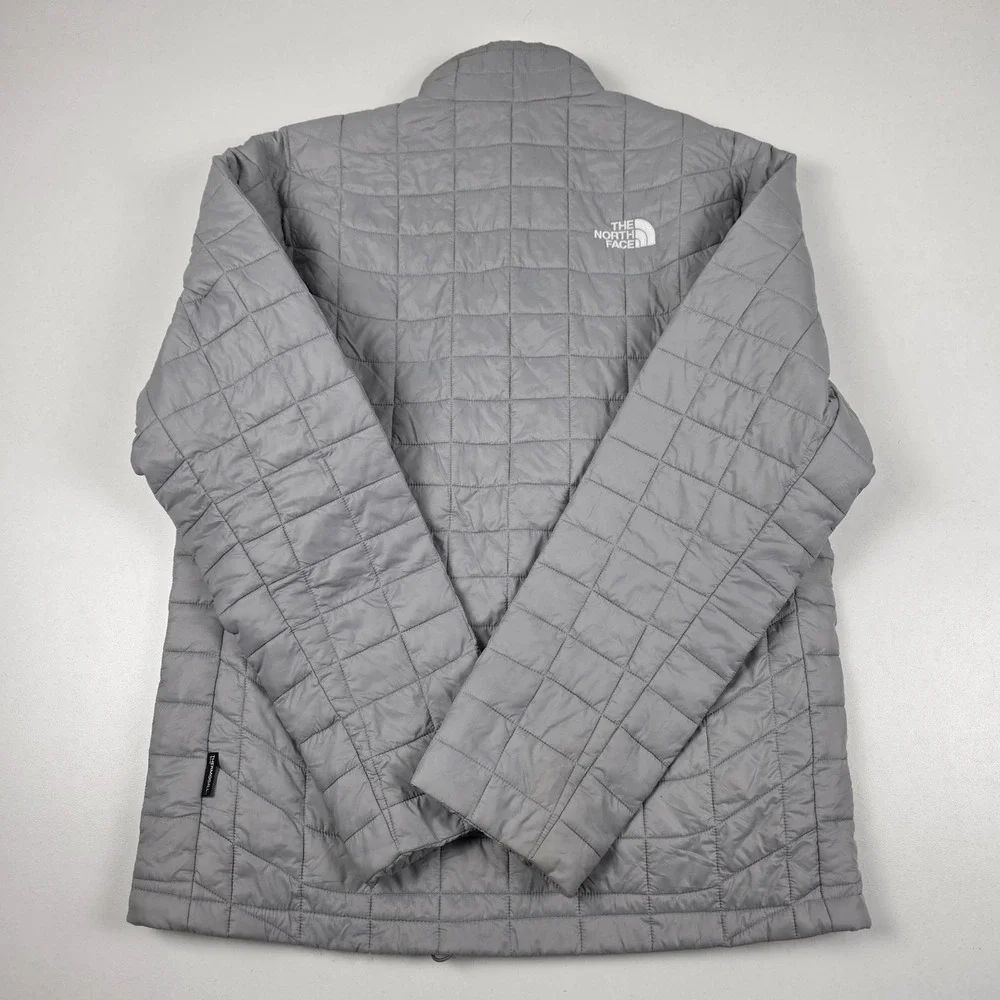 The North Face ThermoBall Eco Jacket Mens Medium Gray Full Zip Insulated Puffer